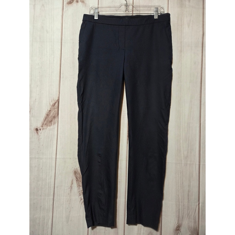 Theory Women Navy Blue Stretch Ankle Pants Style THANIEL APPROACH Size 8‎